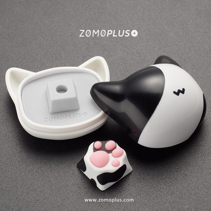 Zomo Plus kitty Paw Keycap - Cow Cat - أكسسوار لوحة مفاتيح